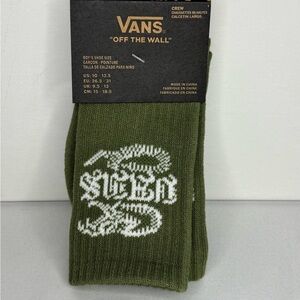 Vans Boy’s Olive Green Crew Socks